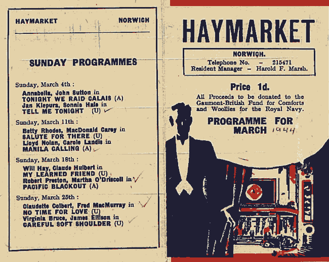 Haymarket Theatre Programme